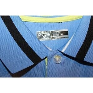 Gallaway Men Navy Blue Short Sleeve Collar‎ Shirt Size XL